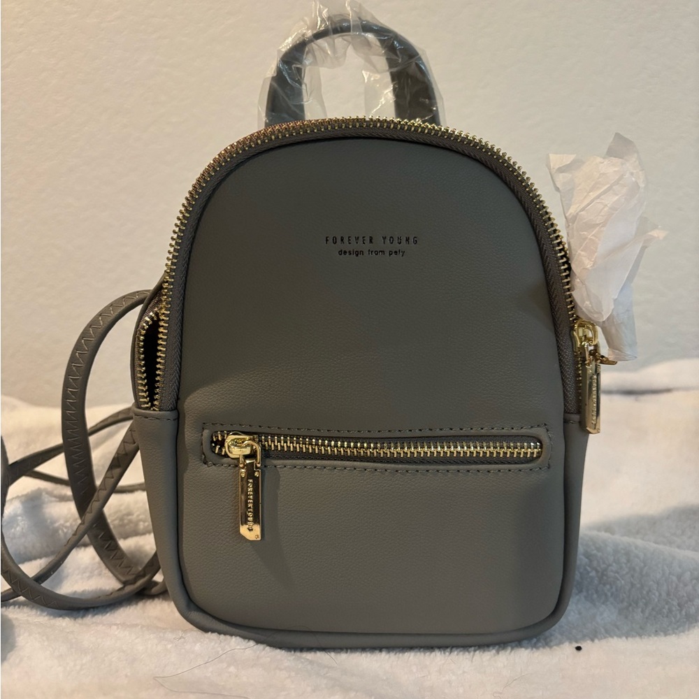 Forever Young Gray Backpack Modern Design